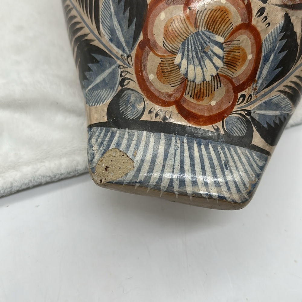 Mexican Folk Art Pottery Duck LARGE from the Tonala Region of Mexico - Picture 7 of 7